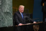 US President Donald Trump threatened in his speech at the UN to 'totally destroy' North Korea if it attacks the US or its allies