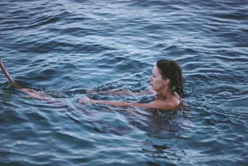 <p>Princess Margaret makes the most of her summer holiday in Costa Smeralda, Sardinia, Italy by taking a dip in the ocean.</p>