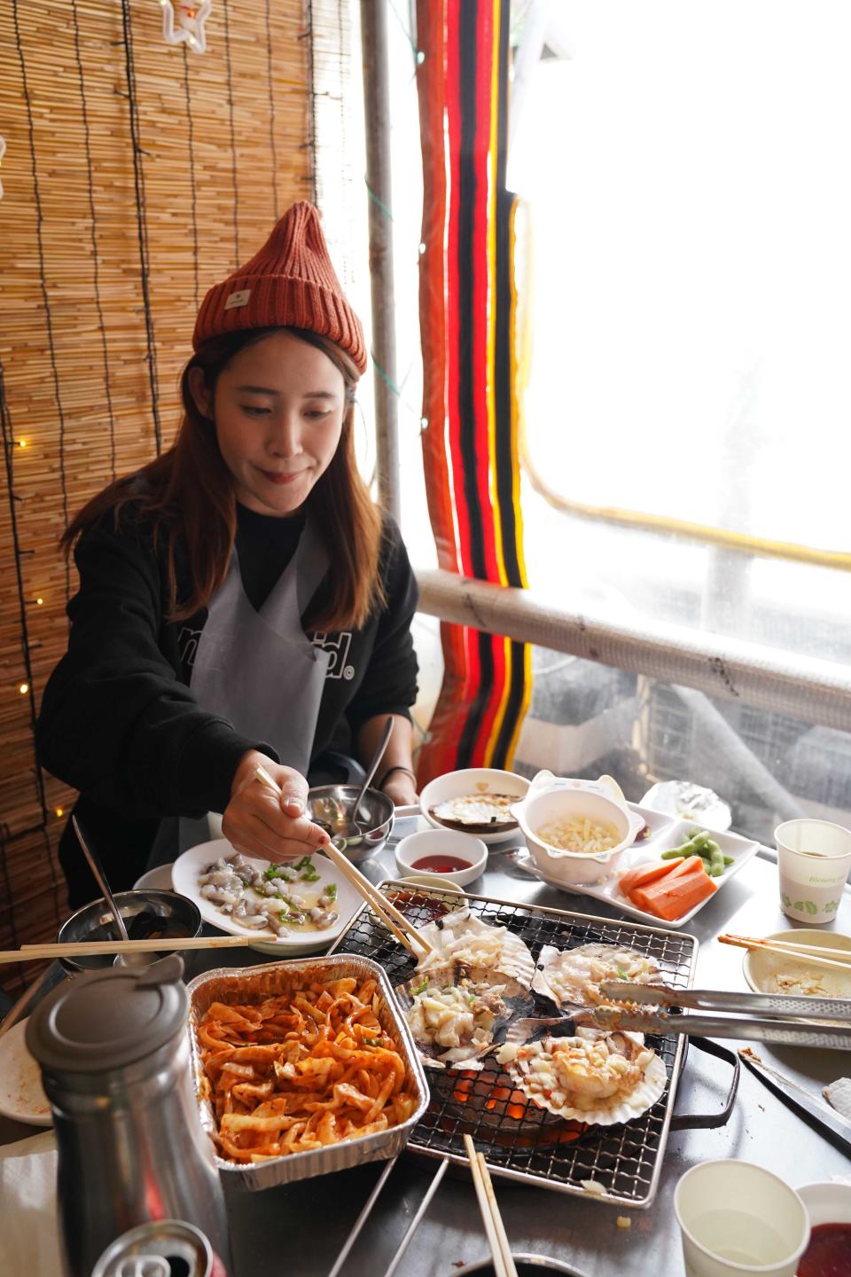 烤貝是釜山的必吃美食。
