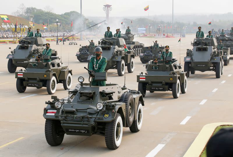 FILE PHOTO: Myanmar celebrates 76th anniversary of the founding of its national army