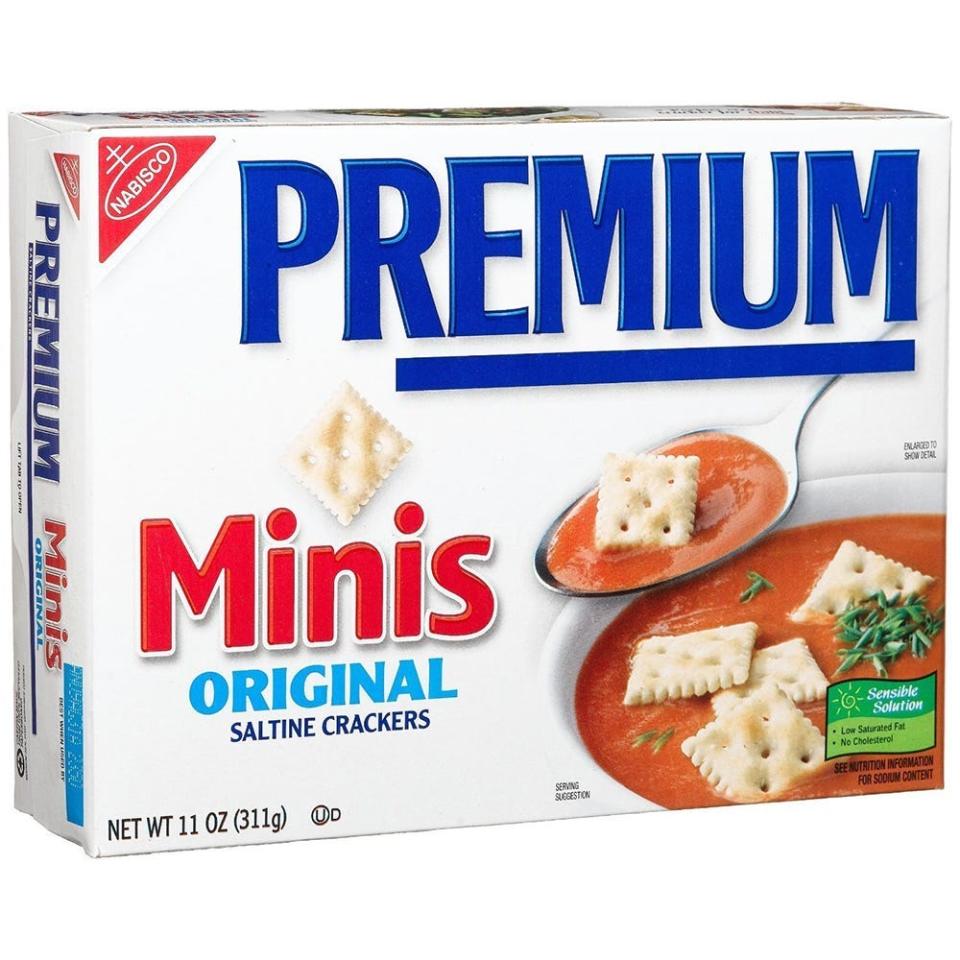 2) Premium Mini Saltine Crackers (Pack of 3)