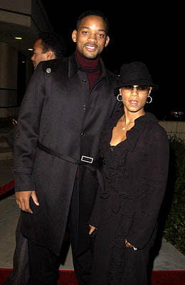 Will Smith and Jada Pinkett Smith at the Beverly Hills premiere of Columbia's Black Hawk Down