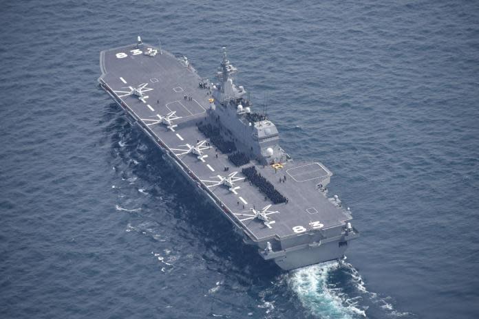 ▲海上自衛隊出雲號直升機護衛艦。（圖／日本海上自衛隊）