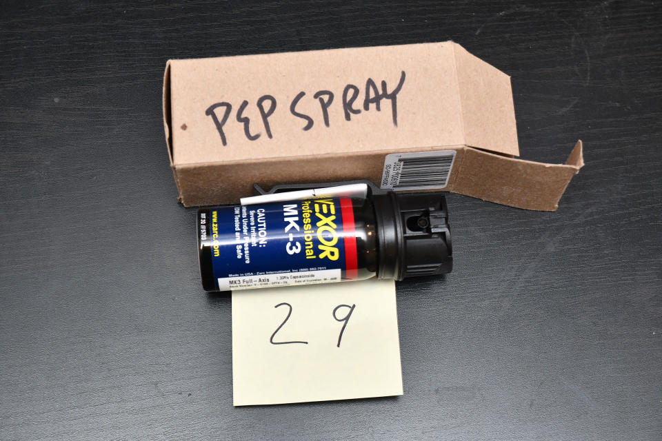 Pepper spray evidence. (U.S. District Court for the District of Columbia)