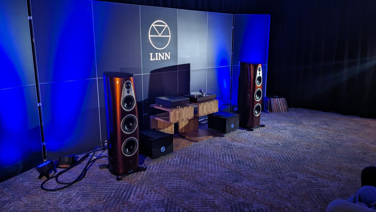  Linn 360 speakers and system at Bristol Hi-Fi show . 