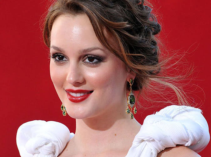 2009: Leighton Meester's Glossy Red Lip