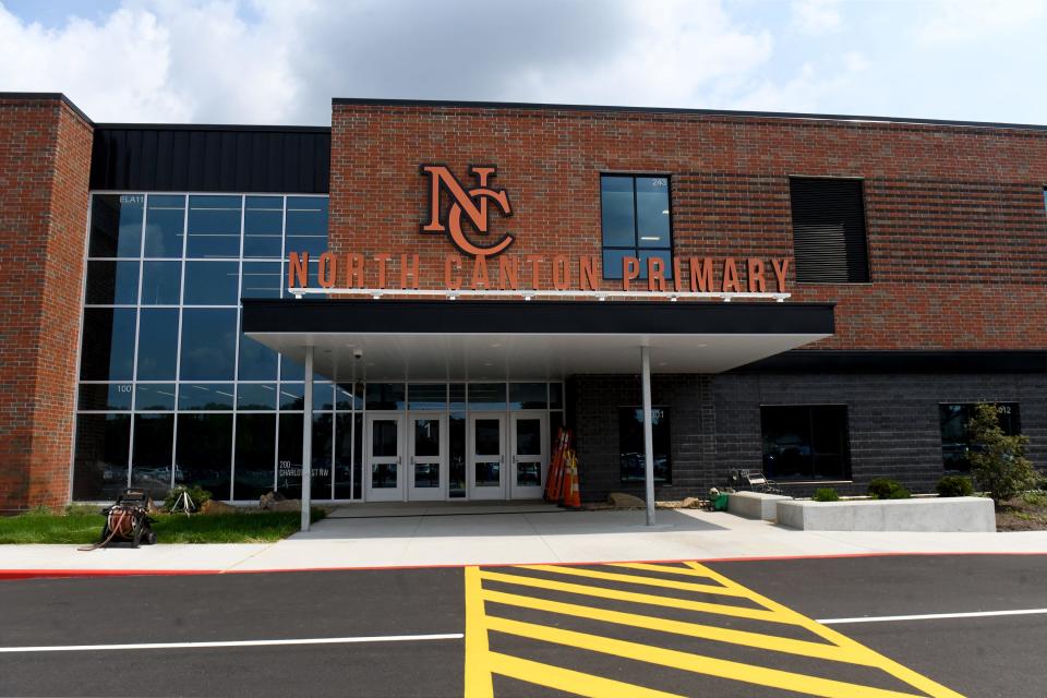 North Canton City Schools prepares to begin the school year with two new school buildings including North Canton Primary School.  Monday, August 21, 2023.