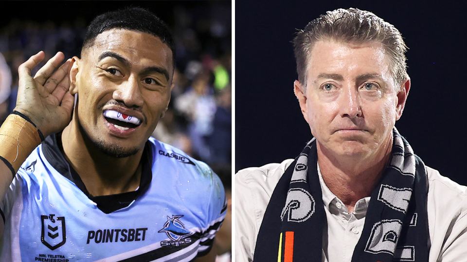 Ronaldo Mulitalo (pictured left) shut down Panthers great Greg Alexander's (pictured right) suggestion Nicho Hynes should be dropped this weekend against the Cowboys. Find out more here.