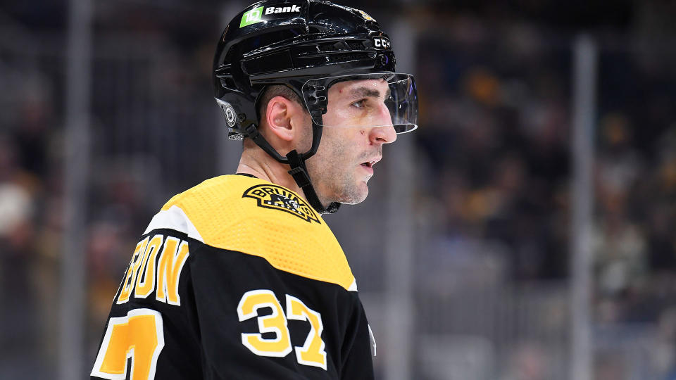 The Bruins have a few options to replace the irreplaceable Patrice Bergeron. (Credit: Bob DeChiara-USA TODAY Sports)