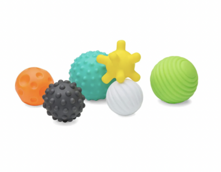 Infantino Textured Multi Ball Set, one of the best developmental toys for babies