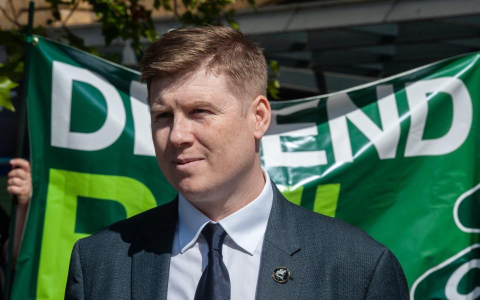 Mr Dempsey had joined the picket line at Kings Cross on Tuesday - Guy Smallman/Getty Images