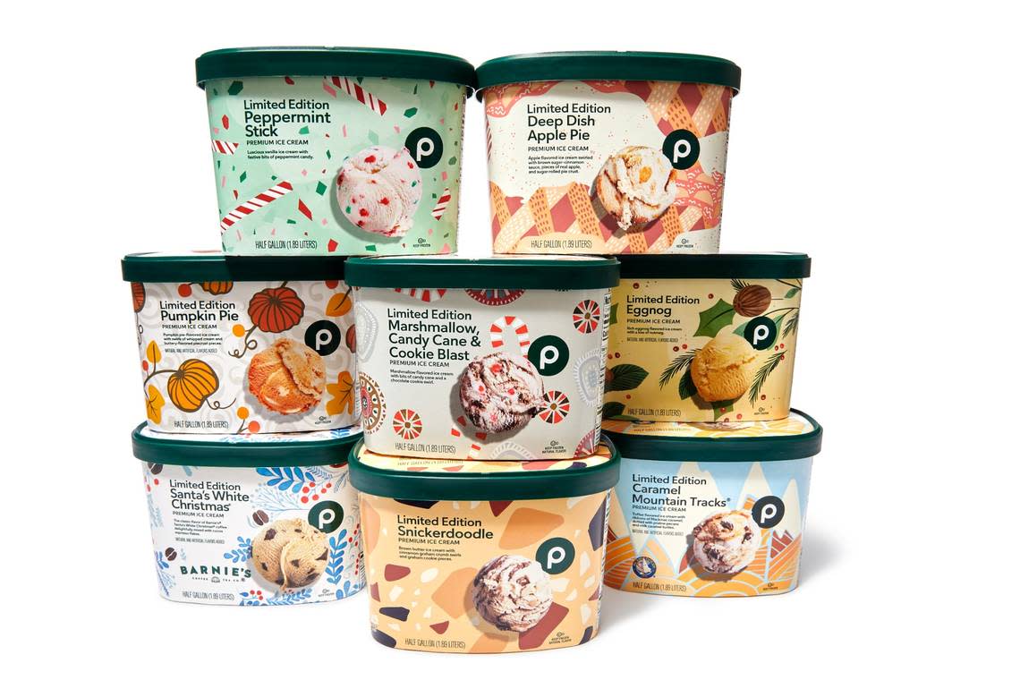 Publix opens 2024 fall season with eight limited edition holiday ice creams from September into the New Year. The oldest flavors, Peppermint Stick and Egg Nog are back, joined by the latest edition, Snickerdoodle.