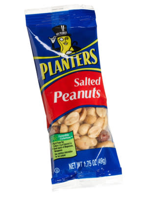 <div class="caption-credit"> Photo by: courtesy of soap.com</div><b>THE WINNERS <br> <br> Planters peanuts (2 oz) <br> The Good:</b> Decent source of protein, iron, and fiber; these might be the most filling option in the machine <br> <b>The Bad:</b> Lots of sodium and 45 percent of your daily fat allowance (though it's mostly the healthy kind). <br> <b>The Bottom Line:</b> They'll sate your appetite without putting you in a carb coma.