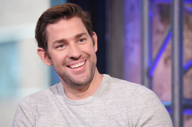 Actor and director John Krasinski, seen here at AOL HQ on Aug. 17, 2016, in New York City, says he stole the Dunder Mifflin sign from the set of 
