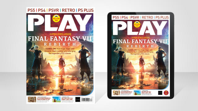 Final Fantasy 7 Rebirth slashes onto PLAY's cover