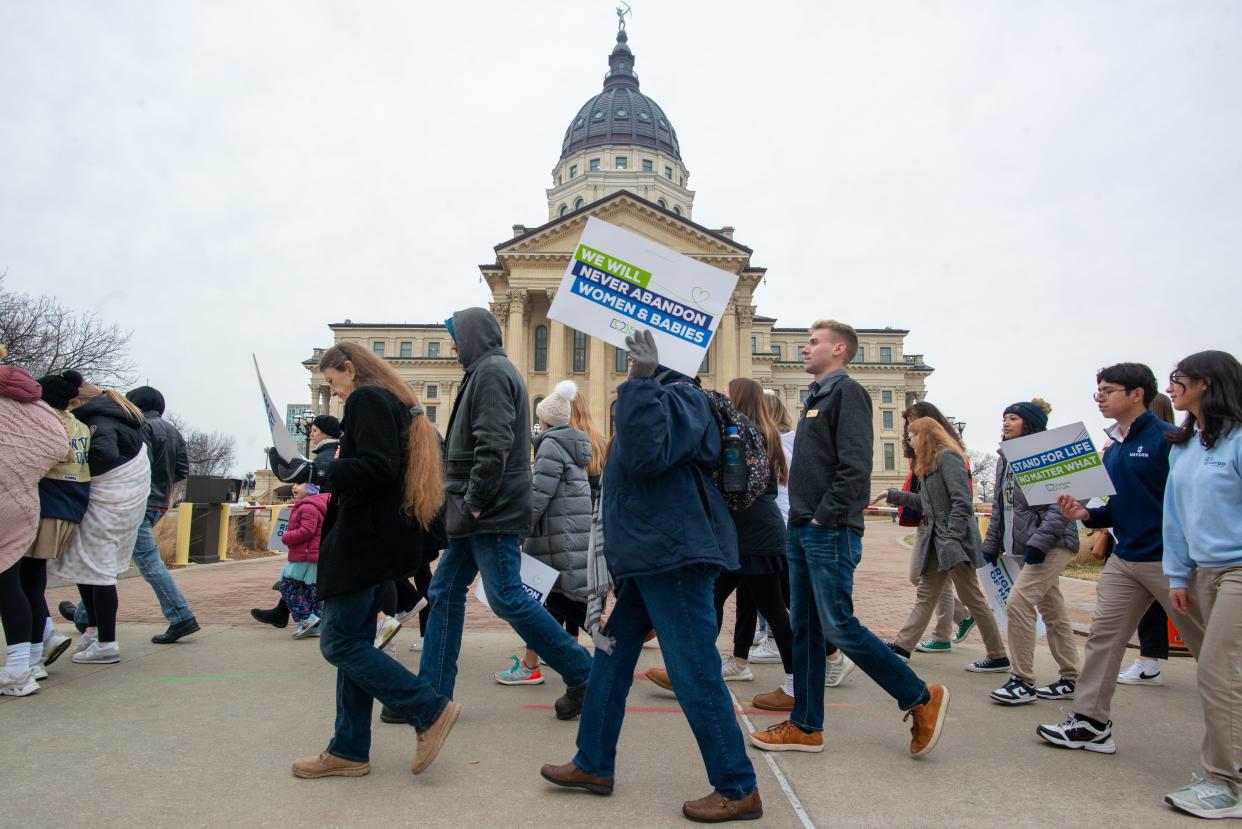 Lawmakers on Tuesday held a hearing on a proposal to use taxpayer money to support anti-abortion counseling centers, a proposal Kansans for Life first unveiled at its March for Life in January.