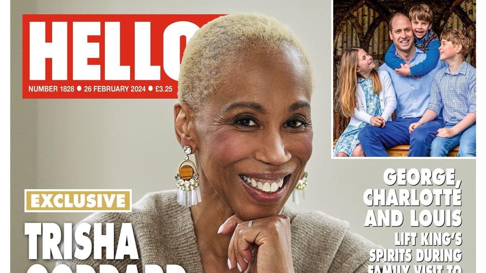 HELLO! magazine cover 19 February - Trisha Goddard