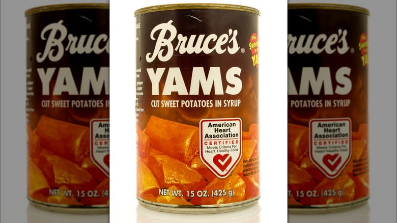 can of Bruce's Yams