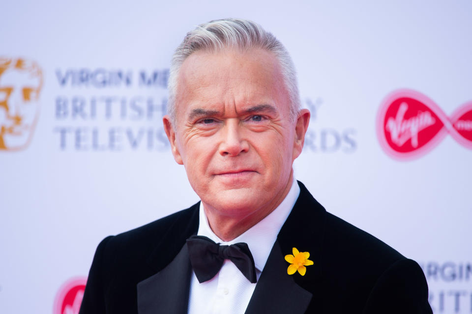 Huw Edwards attending the Virgin Media BAFTA TV awards, held at the Royal Festival Hall in London. PRESS ASSOCIATION Photo. Picture date: Sunday May 12, 2019. See PA story SHOWBIZ Bafta. Photo credit should read: Matt Crossick/PA Wire (Photo by Matt Crossick/PA Images via Getty Images)