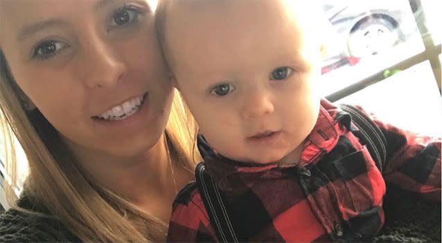 Marissa Rundell praised Delta staff for sticking up for her and her son Mason when another passenger was rude and swore at them. Source: Marissa Rundell/Facebook
