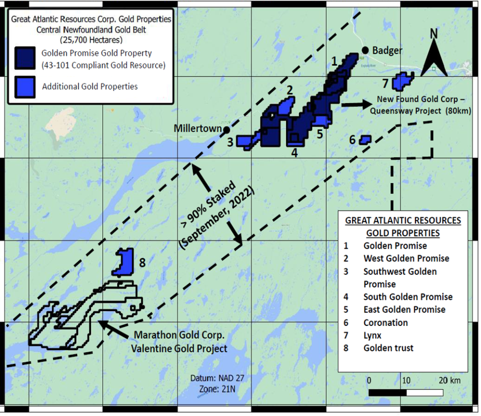 Great Atlantic Resources Corp., Wednesday, September 21, 2022, Press release picture