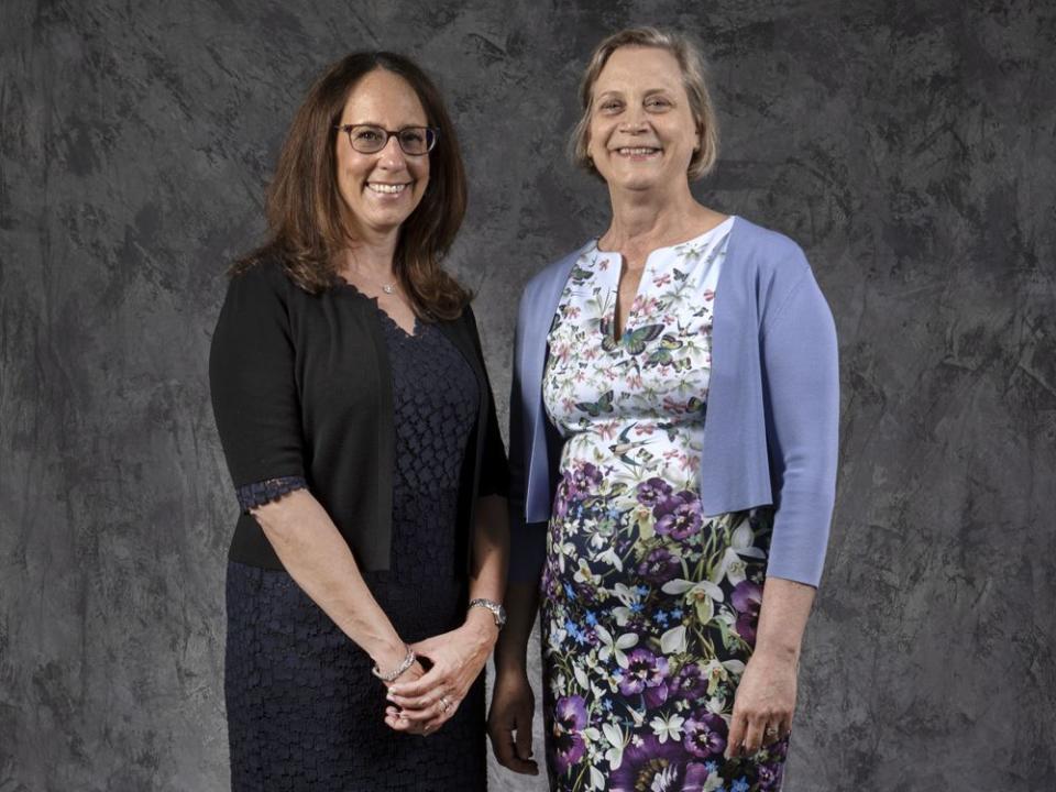  Sun Life Canada Legal Department’s Patricia Callon, right, and Sloane Litchen, left.