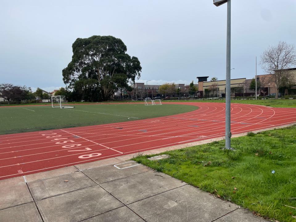 Lincoln held its practices at the College of Alameda’s soccer field, which had no goalposts. The artificial turf's warranty expired more than a decade ago, and more than half a dozen former members of the program recalled that it was sometimes speckled with goose feces.