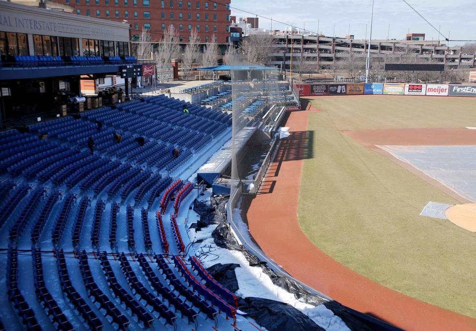 About a third of Canal Park's new stadium seats are already installed, said RubberDucks General Manager Jim Pfander.