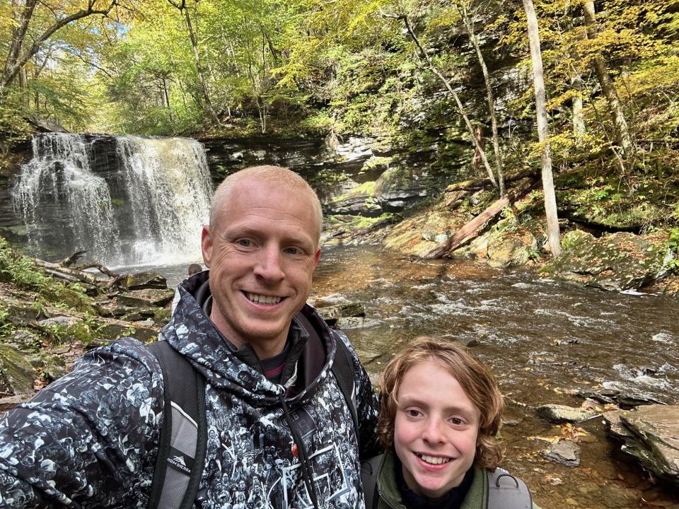 The father-and-son duo of Michael Valliere, left, and son Pierce, will attempt to summit Mount Kilimanjaro. In doing so, Pierce will become the 18th youngest person to successfully summit the mountain.