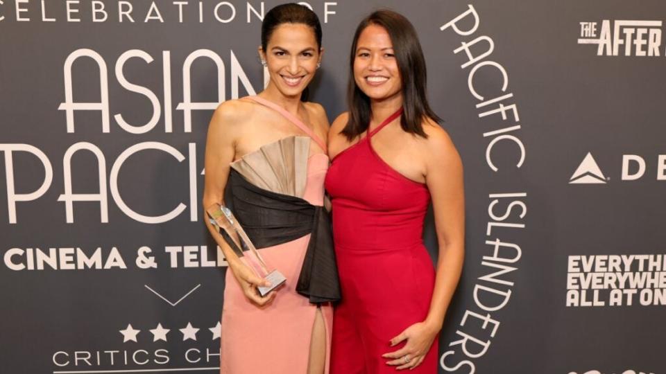 Elodie Yung and Munika Lay attend the Critics Choice Association’s Celebration of Asian Pacific Cinema & Television at Fairmont Century Plaza in Century City, California.