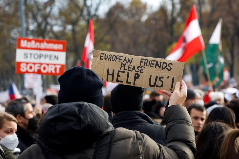 Protest against COVID-19 measures in Vienna