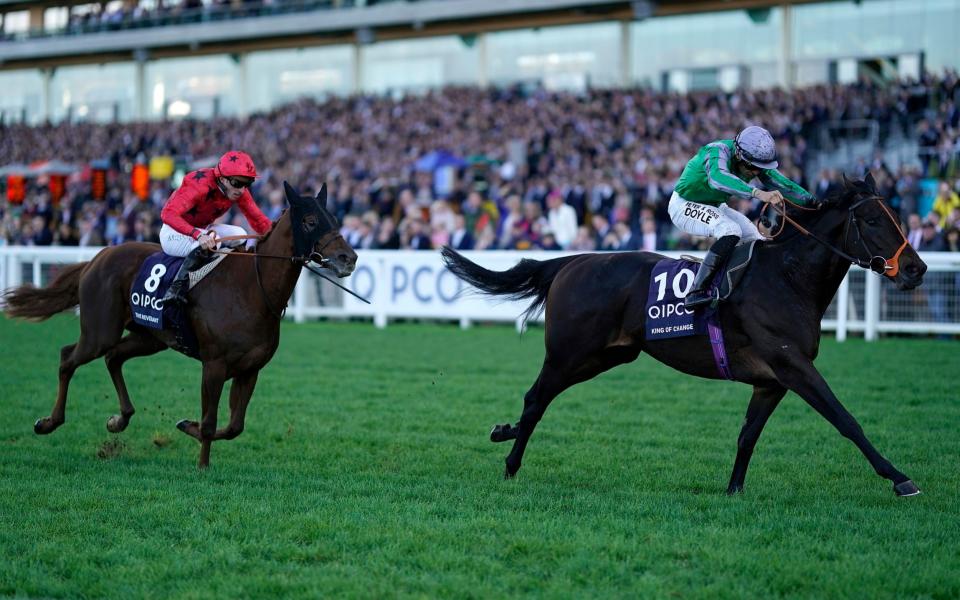 Sean Levey rides King Of Change to victory in The Queen Elizabeth II Stakes last year - GETTY IMAGES