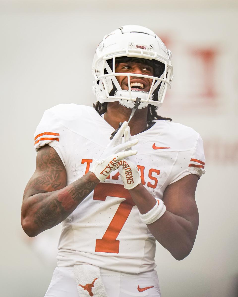 New Texas receiver Isaiah Bond starred at Alabama last season, and he's a big part of a rebuilt receiving corps for the Longhorns, who lost Xavier Worthy, Adonai Mitchell, Jordan Whittington and tight end Ja’Tavion Sanders to the NFL.