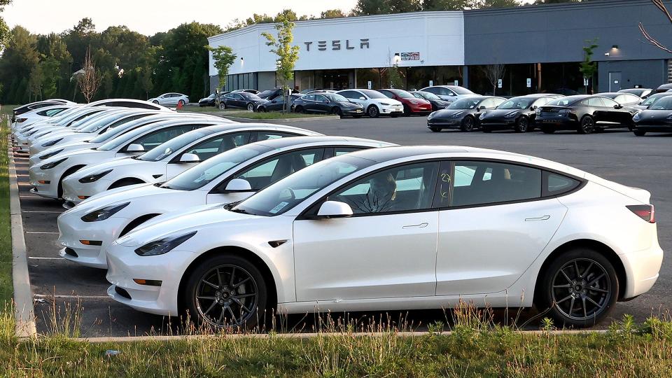 Tesla Dealer Lot