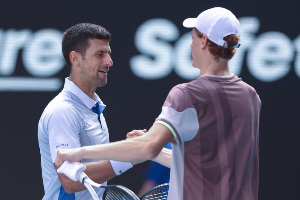 Jannik Sinner produced a superb semi-final performance to beat Novak Djokovic (AFP via Getty Images)