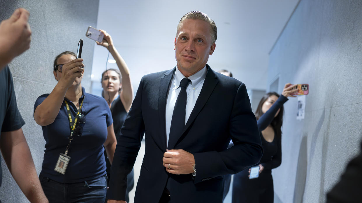 Devon Archer, Hunter Biden's former business partner, arrives on Capitol Hill to give closed-door testimony to the House Oversight Committee in the Republican-led investigations into President Joe Biden's son, in Washington, Monday, July 31, 2023. (J. Scott Applewhite/AP)