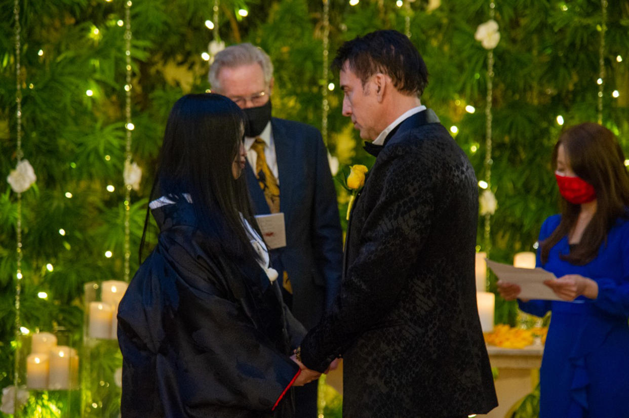 Nicolas Cage married Riko Shibata (Courtesy The Wynn Hotel)