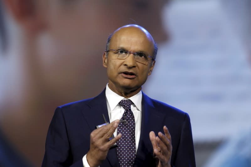 CEO of Medtronic Ishrak speaks during an IBM keynote address at the 2016 CES trade show in Las Vegas