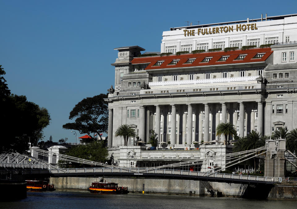 The Fullerton Hotel is reportedly Kim Jong Un&rsquo;s preferred lodging for the upcoming summit in Singapore. (Photo: Edgar Su/Reuters)