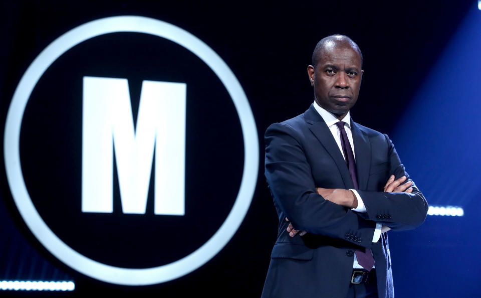 Clive Myrie on the Mastermind set (BBC/PA)