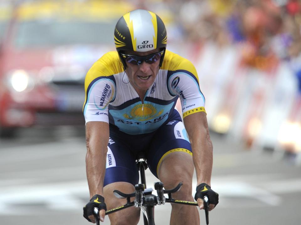 Lance Armstrong was stripped of his seven Tour de France titles and banned for life from cycling on this day in 2012 (PA Wire/PA) (PA Archive)