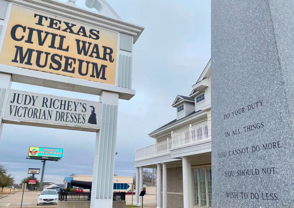 The Texas Civil War Museum in White Settlement, Texas, as seen Jan. 19, 2021.