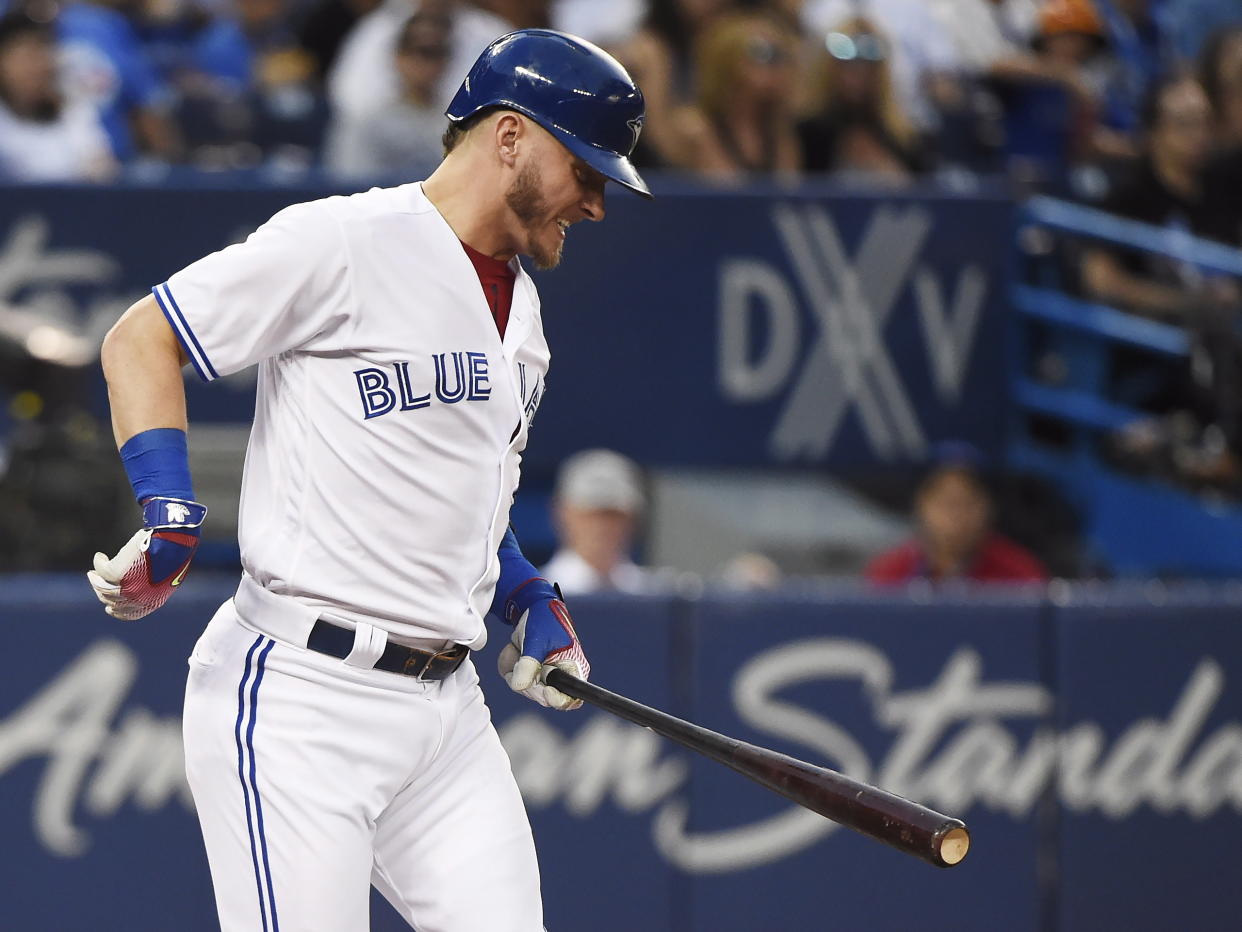 Josh Donaldson is doing quite literally everything right during his current hot streak. (Nathan Denette/The Canadian Press via AP)