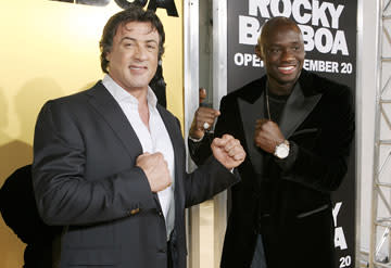 Sylvester Stallone , director and Antonio Tarver at the Hollywood premiere of MGM's Rocky Balboa