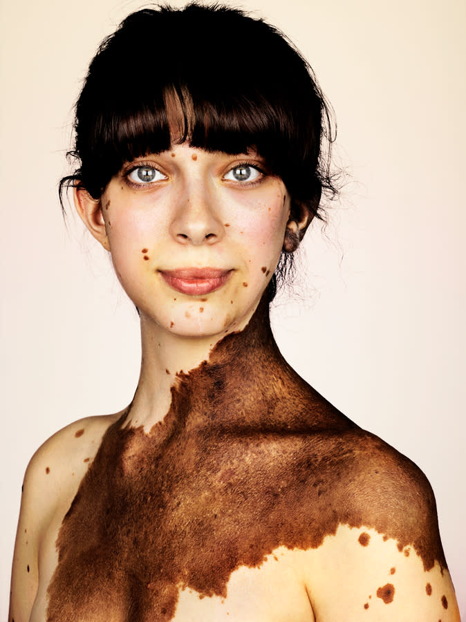 The stunning images were taken by photographer Brock Elbank, best known for his ‘Beards’ and ‘Freckles’ series.