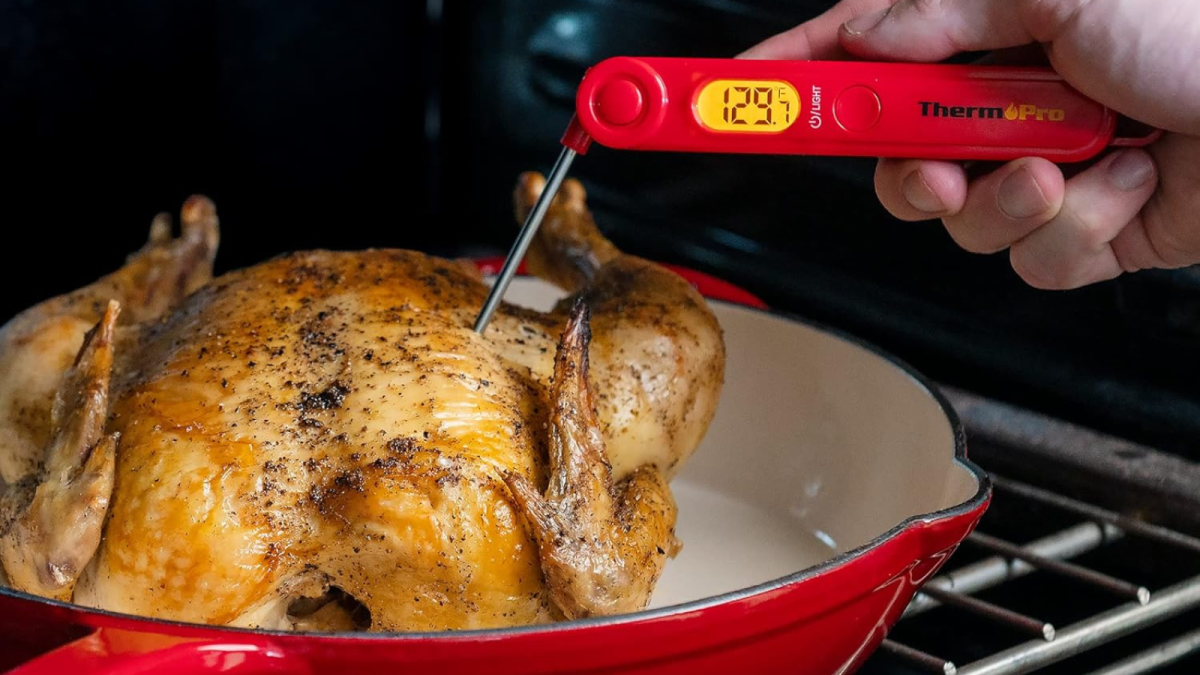 Keep your food from being under- or overcooked, thanks to this  digital kitchen thermometer — it’s over 50% off