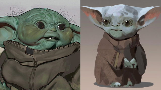 Jon Favreau reveals strange Baby Yoda concept art