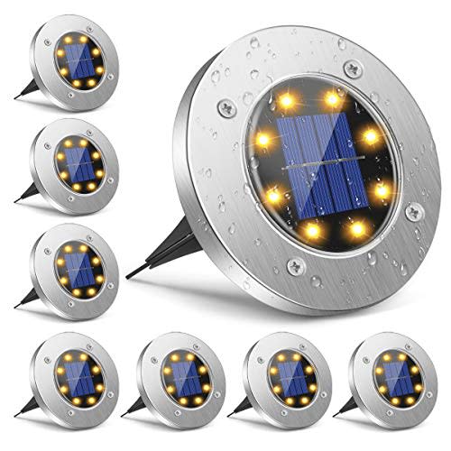 Solar Garden LED Disk Lights