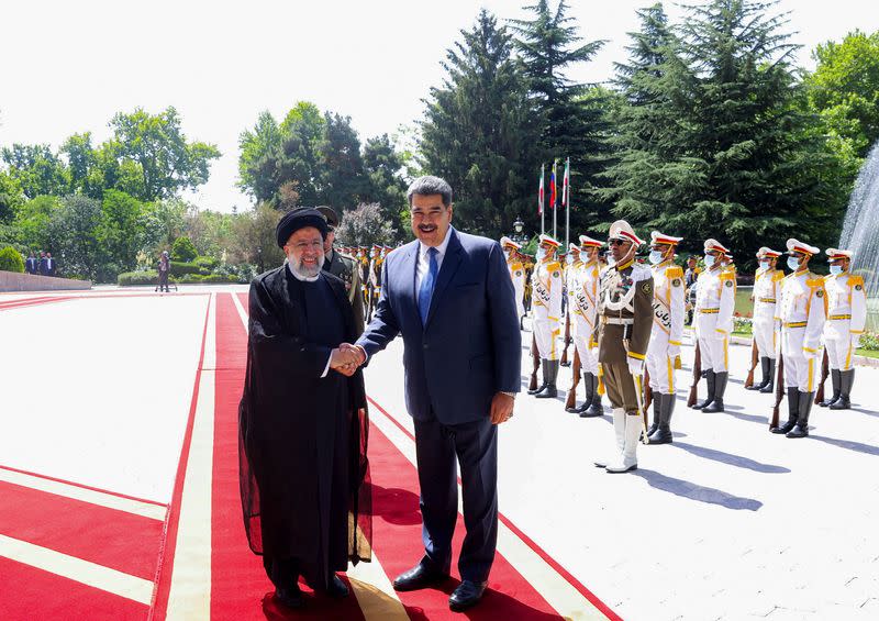Venezuelan President Nicolas Maduro visits Iran