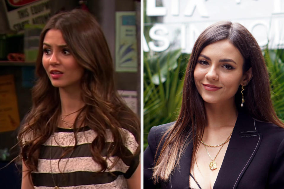 Side-by-side of Victoria Justice